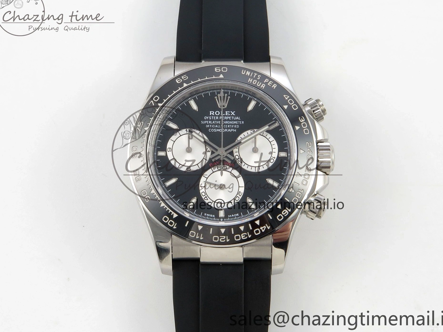 Oysterflex Bezel Clean on Ceramic DD4131 1:1 SS Dial 126519 Black Black Rubber Edition Best Stick Strap Daytona 0518